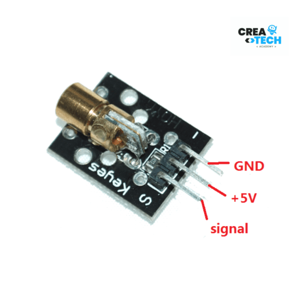 Módulo Laser KY-008 - 650nm/6mm/5V/5mW - Image 3