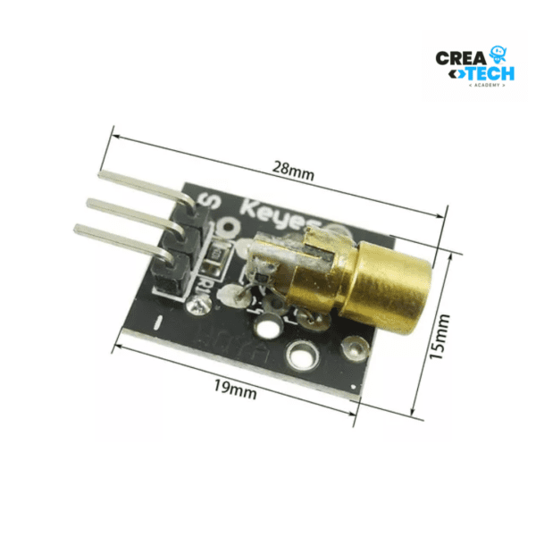 Módulo Laser KY-008 - 650nm/6mm/5V/5mW - Image 4