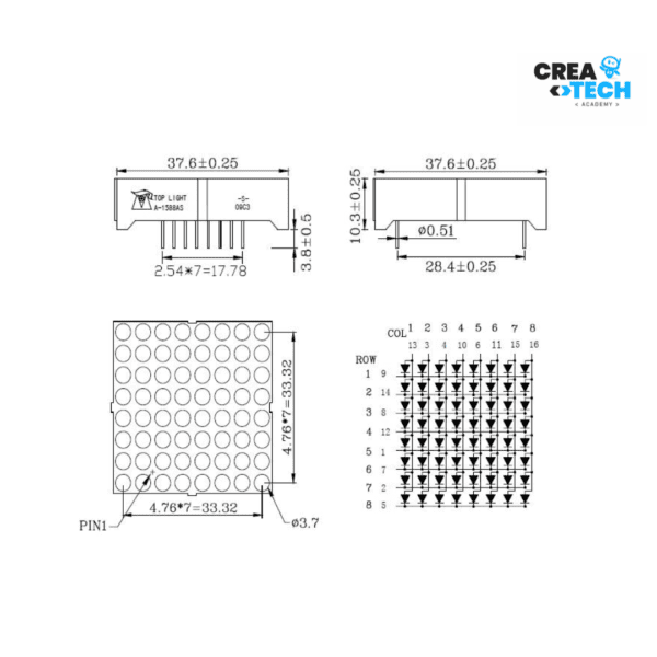 Kit Matriz Led 8x8 - Image 5