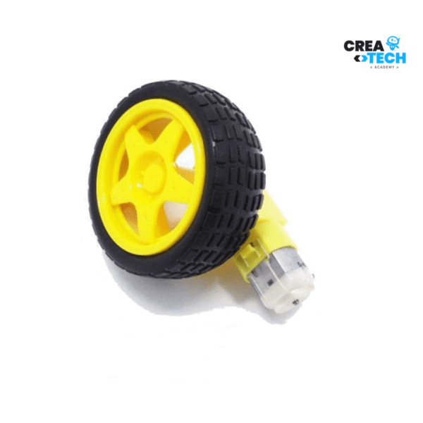 Motorreductor con Llanta Amarilla - Image 2