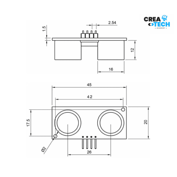 Sensor Ultrasónico HC-SR04 - Image 4